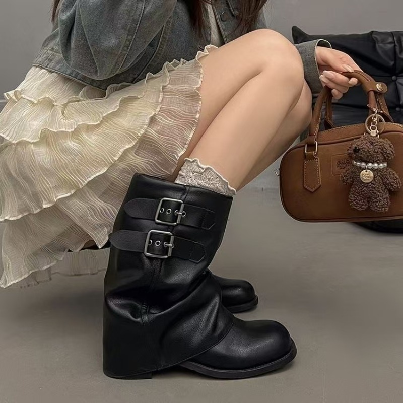 Women Black Slouchy Mid Calf B - đánh giá và giá Embroidery Garments