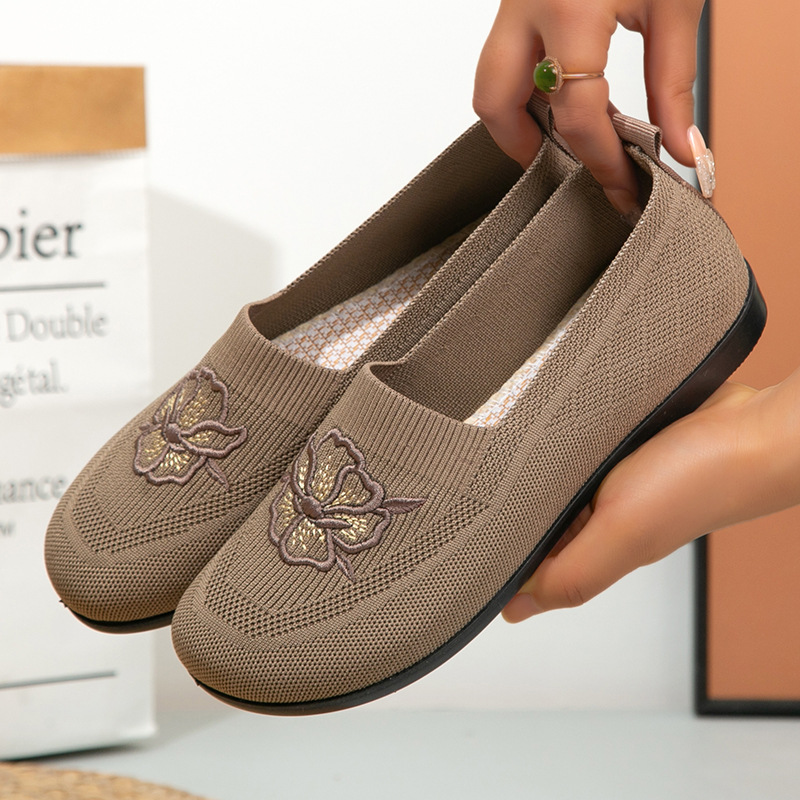 Women Knit Slip On Loafers Flo - đánh giá và giá Embroidery Garments