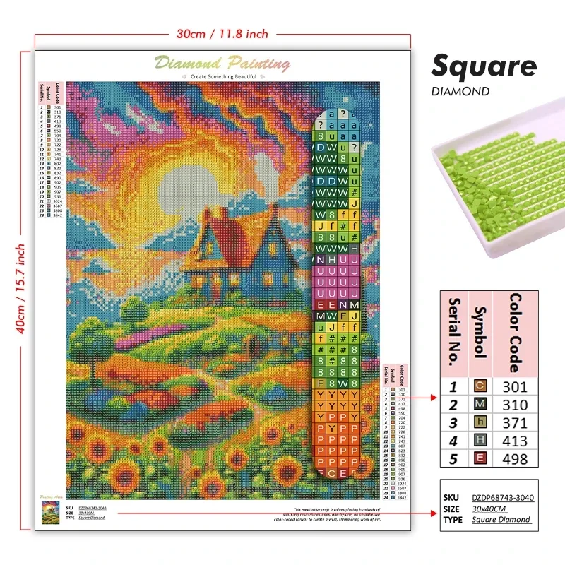 1pc Frameless 5d DIY Diamond A - đánh giá và giá Embroidery Bali