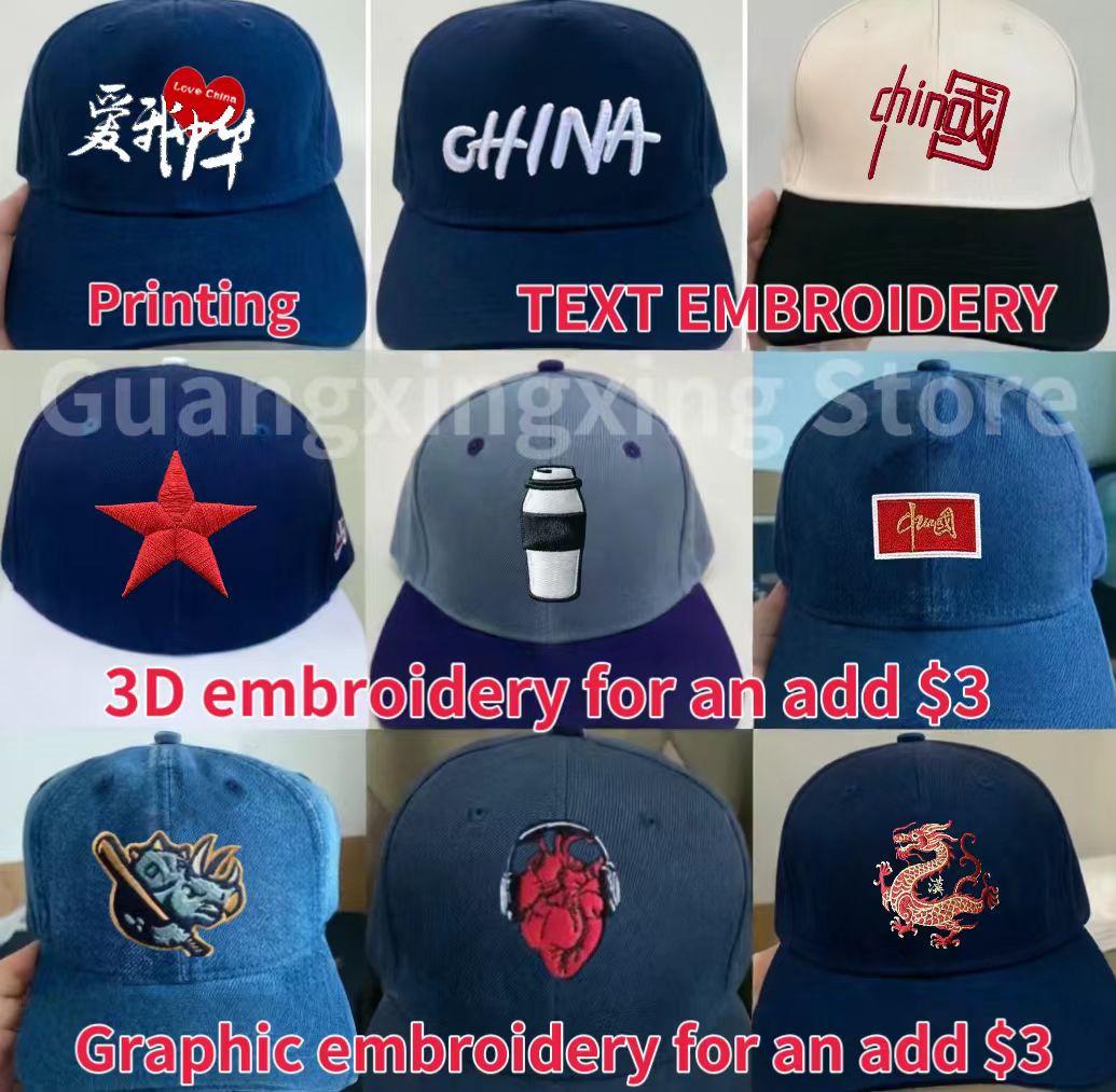 Custom Logo Hat Unisex DIY Des - đánh giá và giá Embroidery Design Logo