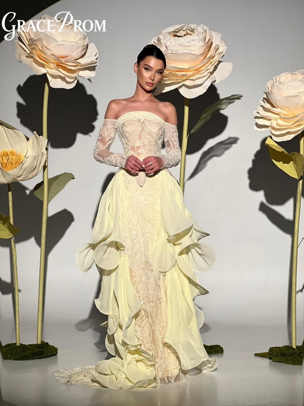 Exquisite Butter Yellow Prom D - đánh giá và giá Embroidery Yellow Dress