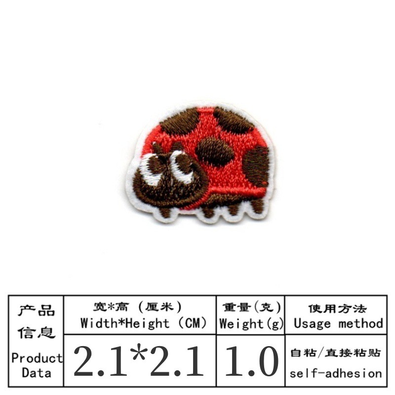 50pcs/Lot Anime Embroidery Pat - đánh giá và giá Embroidery Lady Bug